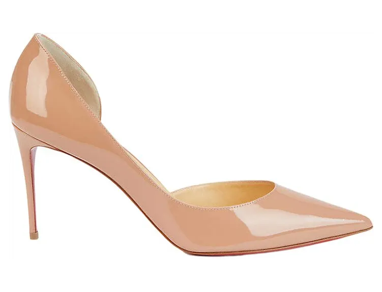 Christian Louboutin Iriza 85mm Pump Nude Patent Leather (3210565PK1A)
