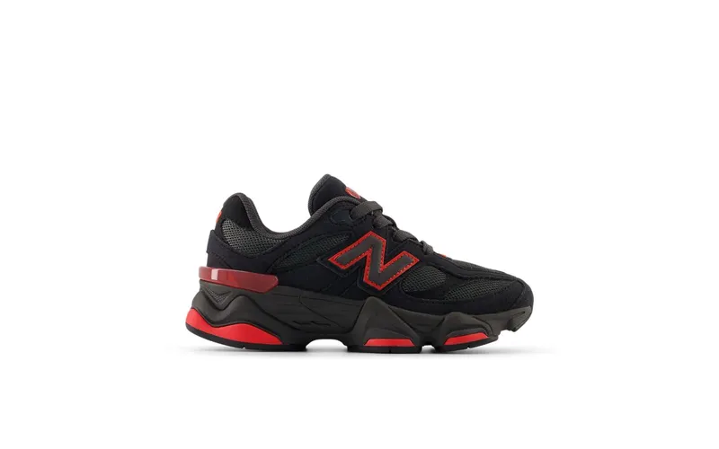 New Balance 9060 Lace Black Cement True Red (PC9060JR)