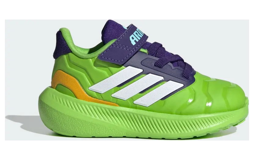 adidas Marvel Iron Hulk Runfalcon 5 Sneakers Kids Semi Solar Green / Cloud White / Collegiate Purple (JR4932)