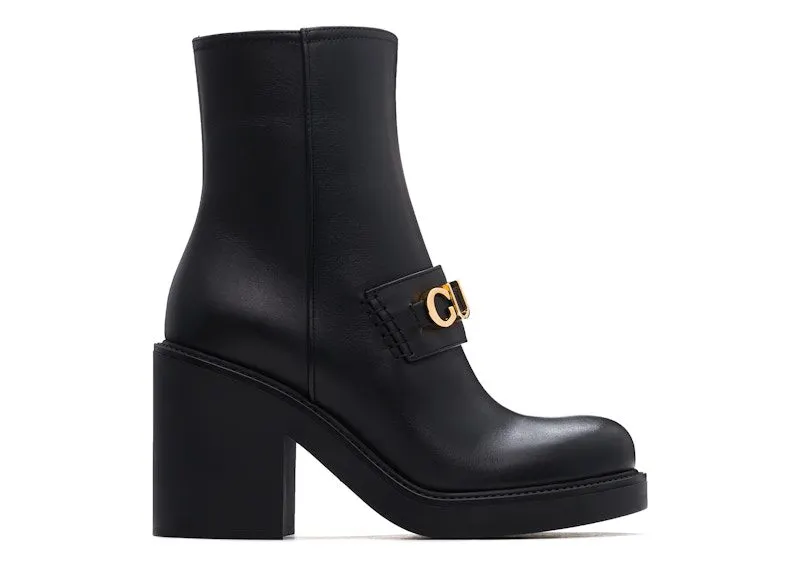 Gucci Ankle Leather Boots Black (750538 17K00 1000)