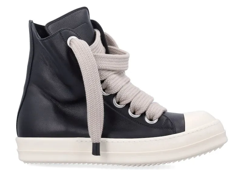 Rick Owens Jumbo Lace Sneakers Black Milk (RU02E1892 LCOW2 911)