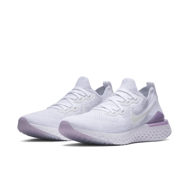 Nike Epic React Flyknit 2 White Pink Foam (W) White/White-Pink Foam (BQ8927-101)