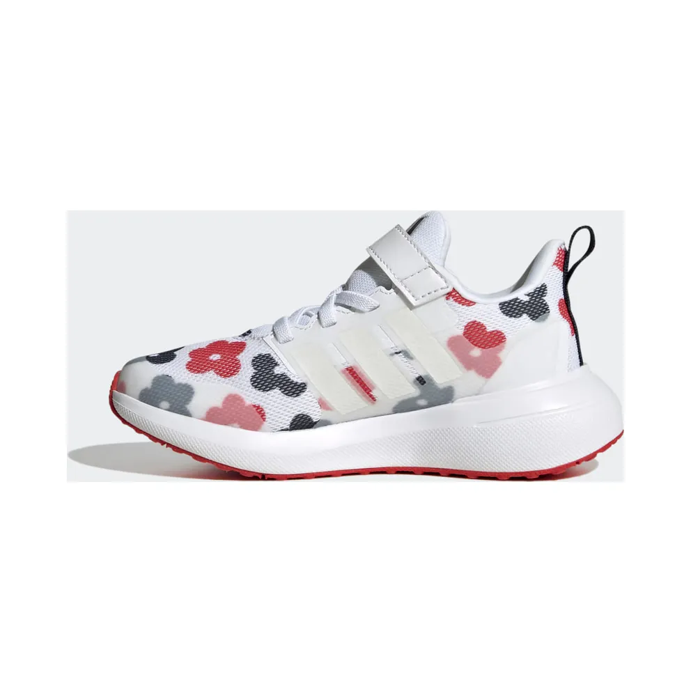 Adidas Fortarun 2.0 Cloudfoam Sport Running Elastic Lace Top Strap Cloud White / Zero Metalic / Better Scarlet (GZ9754)