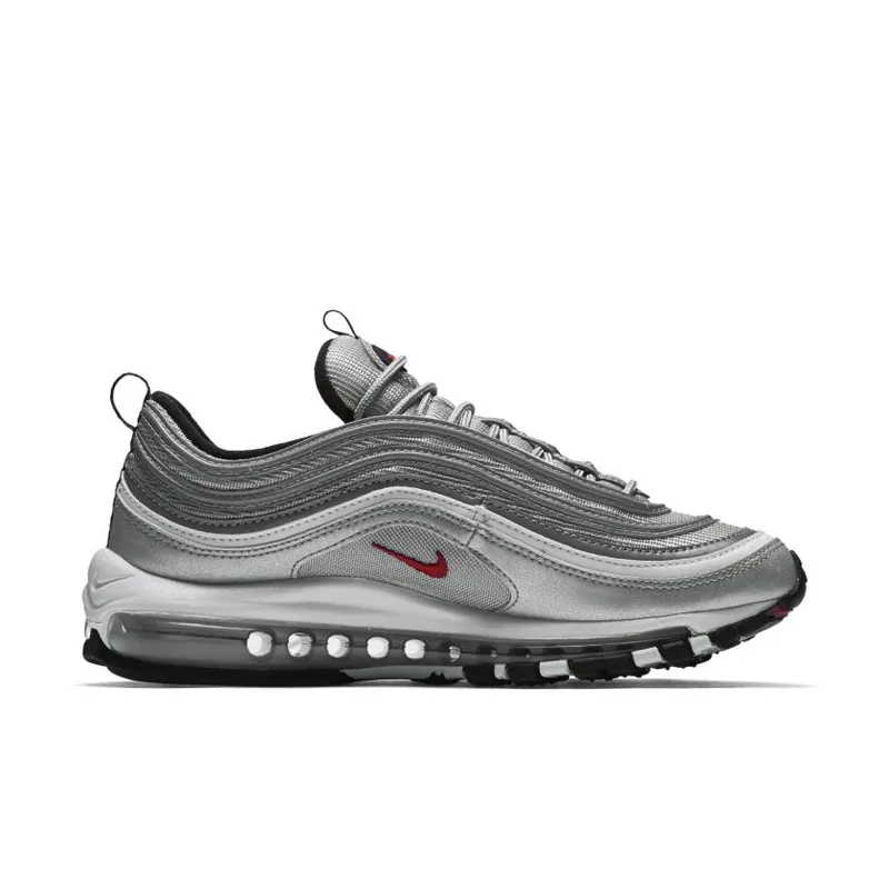 Nike Air Max 97 Silver Bullet 2016/2017 (W) Metallic Silver/Varsity Red-Black-White (885691-001)