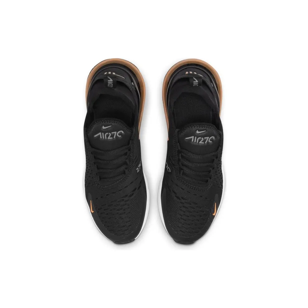 Nike Air Max 270 Black Total Orange (GS) (DM3208-001)