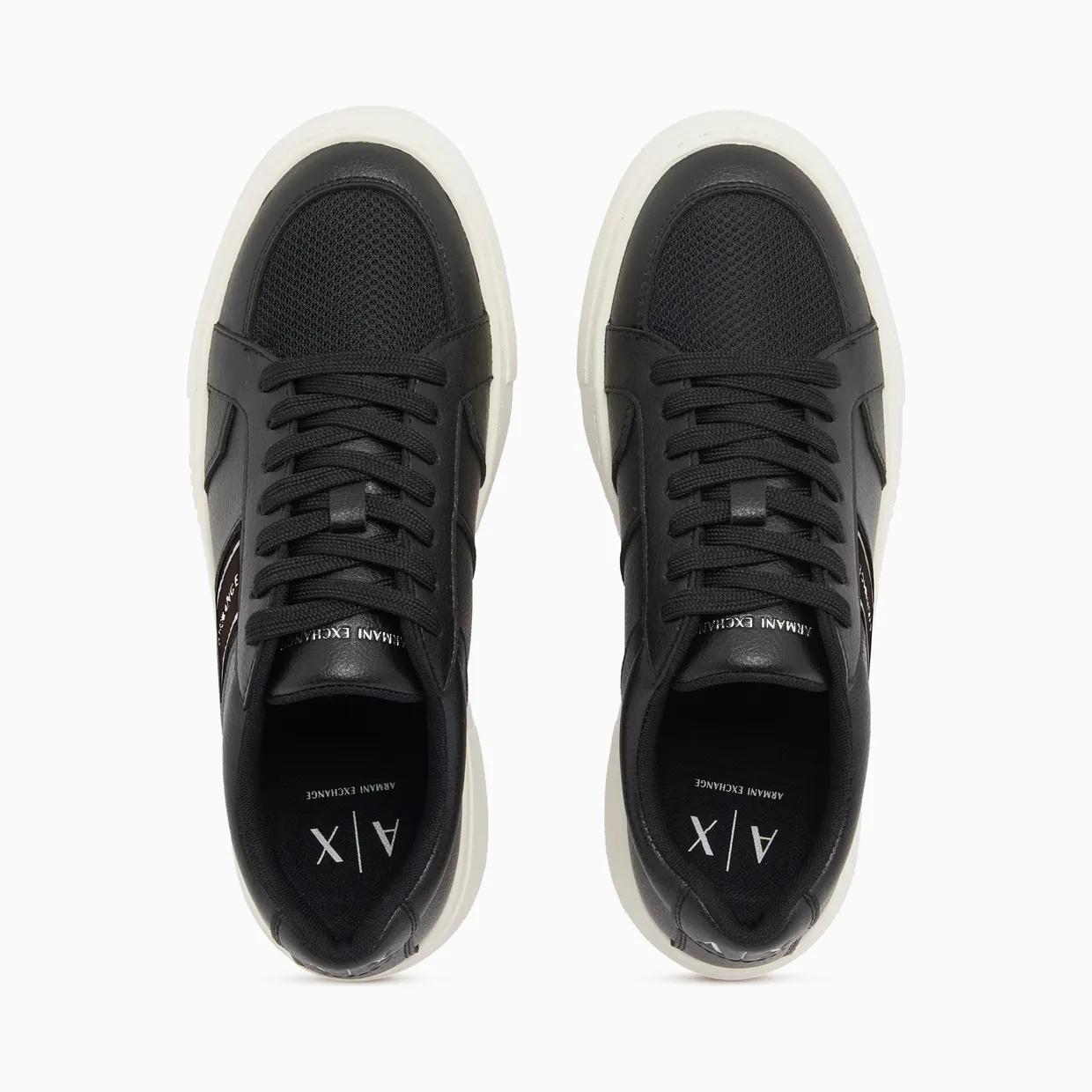 Armani Low Cut Sneakers With Mesh And Mini-Tumbled Finish (XW003066-AF27076-UC001) (3)