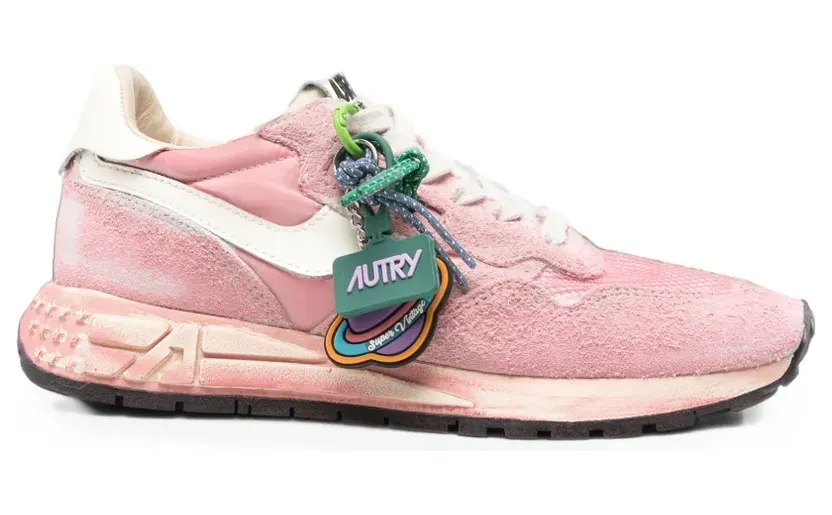 Autry Super Vintage Panelled Sneakers PINK (WVLW YG07)