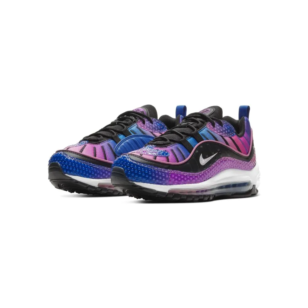 Nike Air Max 98 (W) Bubble Pack Black Hyper Blue/White-Magic Flamingo-Black (CI7379-400)