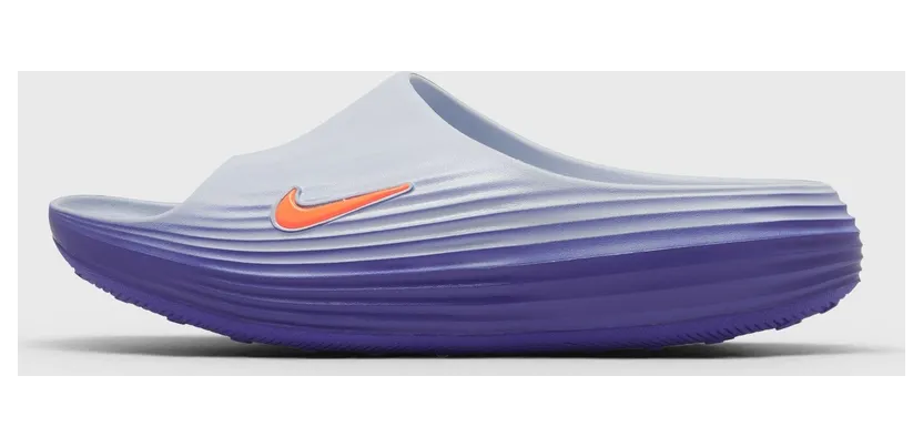 Nike ReactX Rejuven8 Slide Hydrogen Blue Crystal Orange