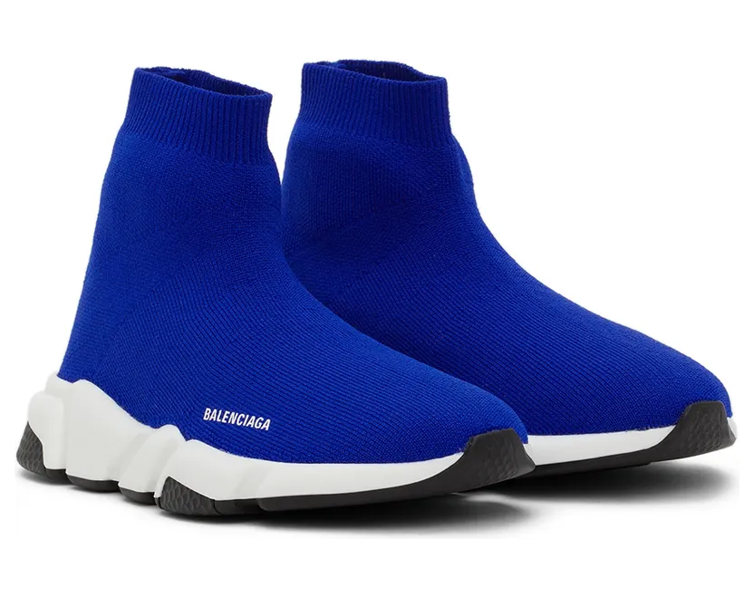 Balenciaga Kids Kids Blue Speed Sneakers (597425-W2DB2-479) (4)