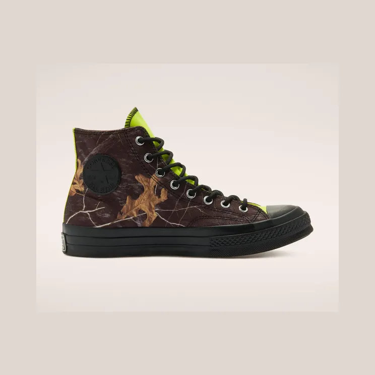 Converse Realtree x Chuck 70 GTX High ‘Black’ Black/Lemon Venom/Egret (169364C)