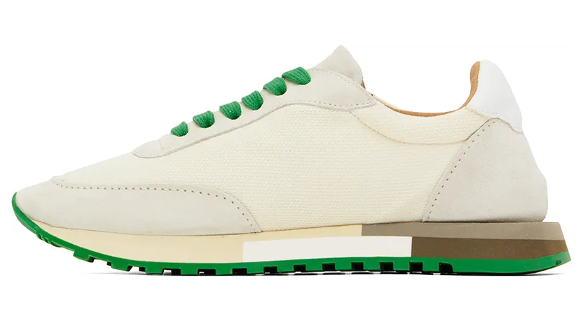 The Row Off-White & Green Owen Sneakers (F2021-W20L25) (3)