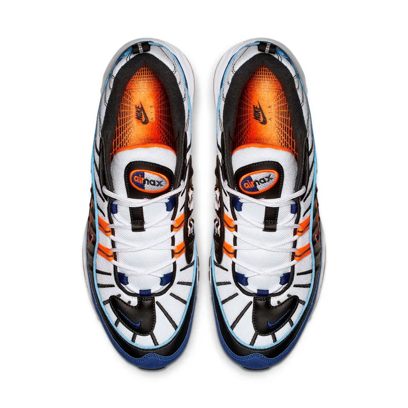 Nike Air Max 98 New York White/Deep Royal Blue-Total Orange-Black (CD1536-100)