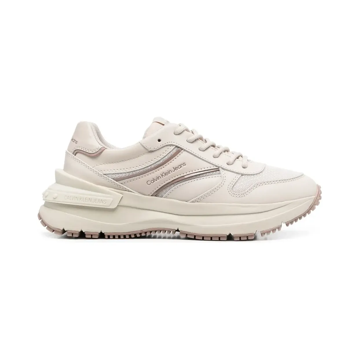 Calvin Klein Jeans Sneakers met logo – Beige (YW0YW00890)