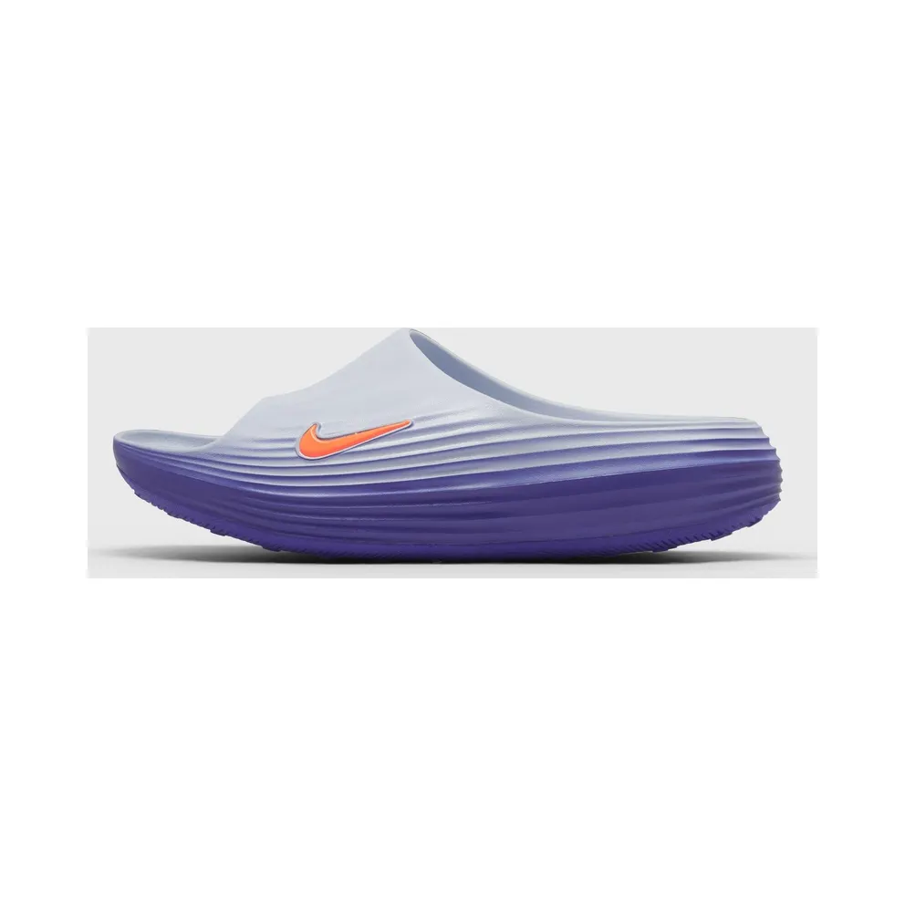 Nike ReactX Rejuven8 Slide Hydrogen Blue Crystal Orange