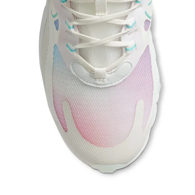 Nike Air Max 270 Reac Summit White Bleached Aqua (W) Summit White/Bleached Aqua-Light Violet-Sail (CK6929-100)