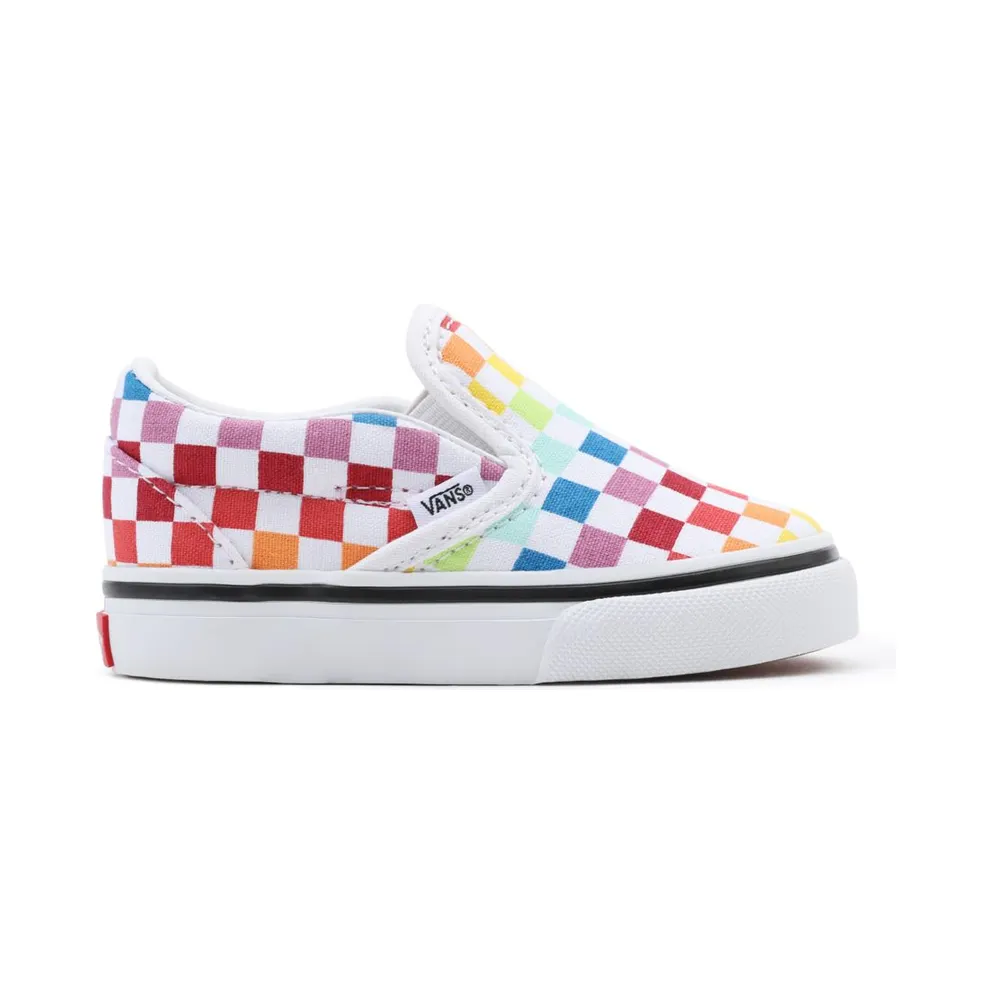 Vans Slip-On Rainbow Checkerboard (TD) Rainbow/True White (VN000EX8U09)