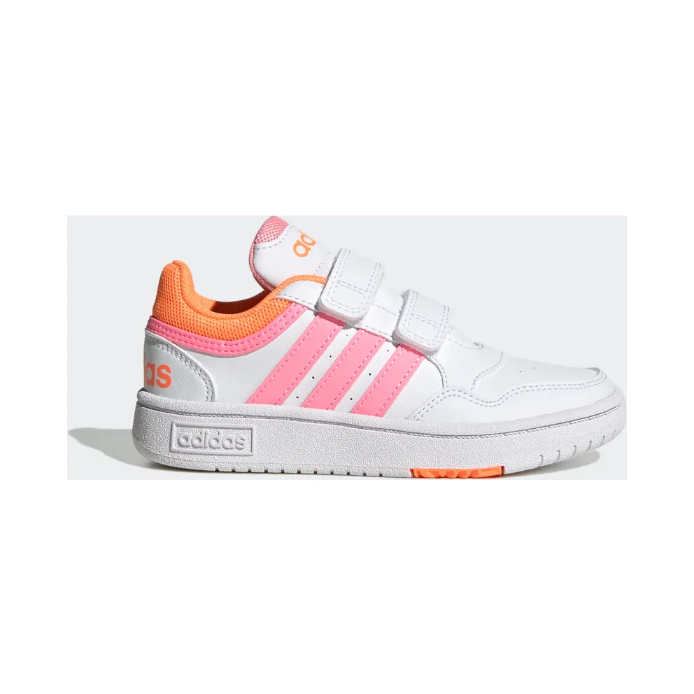 adidas Hoops Schuh Cloud White / Beam Pink / Screaming Orange (H03862)