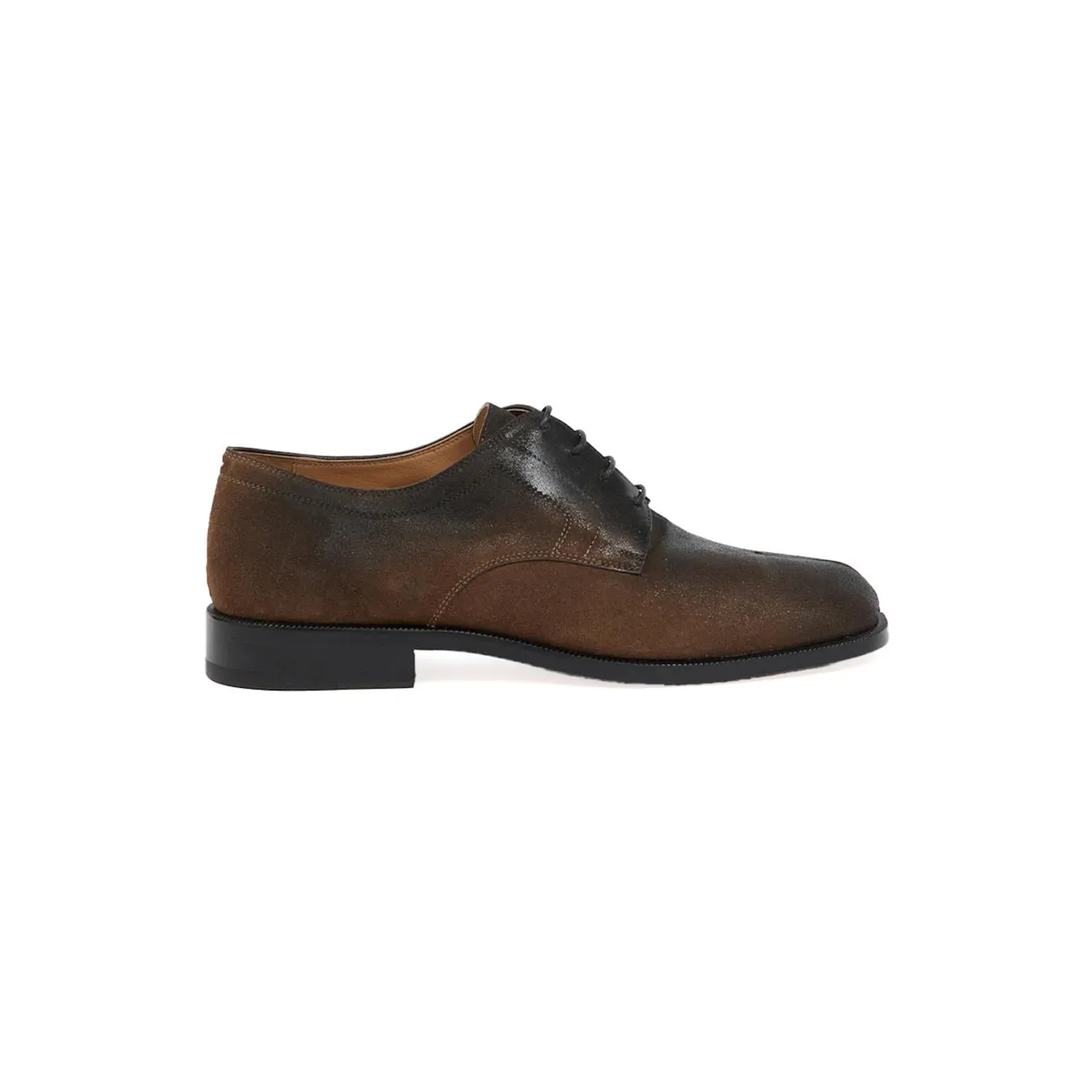 Maison Margiela Leather Tabi Lace-Up Brown Black (S97WQ0052 P7549 H8322)