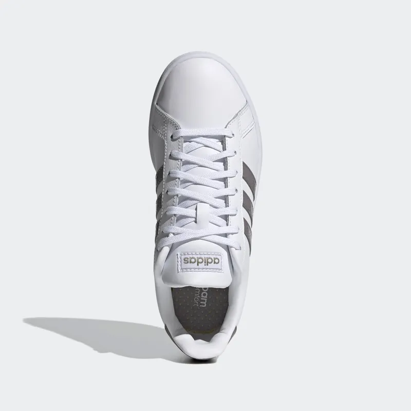 Adidas Grand Court Dove Grey / Bright Yellow / Champagne Met. (FY8931)