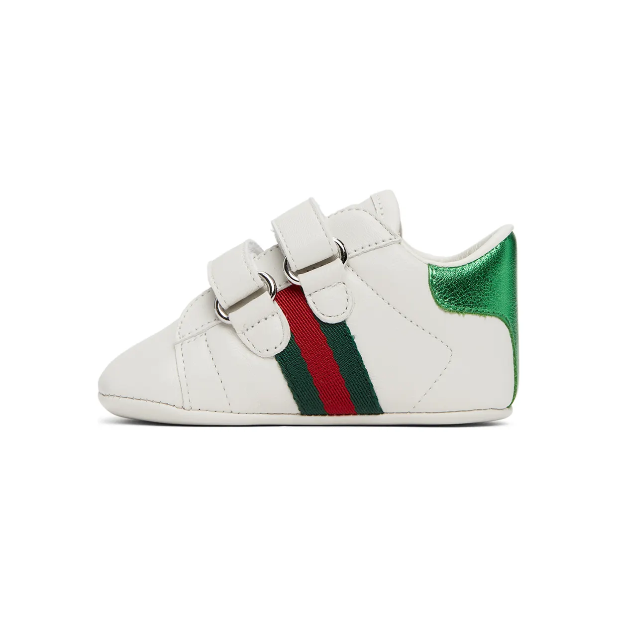 Gucci Baby White Ace Pre-Walker Sneakers (500852 BKPT0) (3)