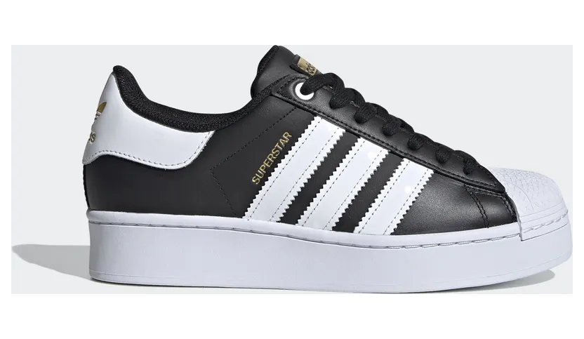 Adidas Superstar Bold Core Black Core Black/Cloud White/Gold Metallic (FV3335)