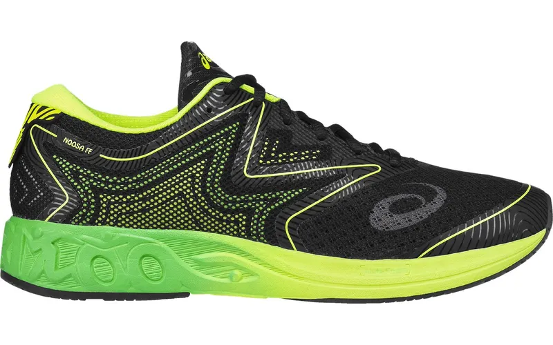 ASICS Noosa FF Black Green Gecko Safety Yellow (T722N-9085)