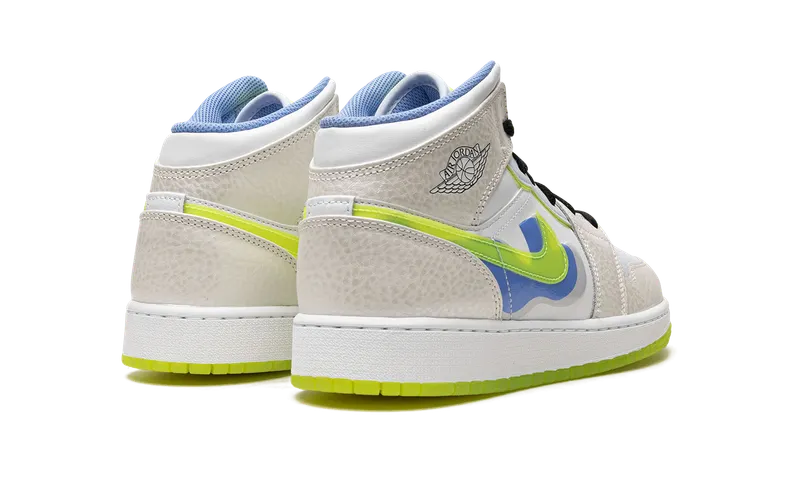 Air Jordan 1 Mid SE GS “Warped Swoosh'” (DV1314-017)