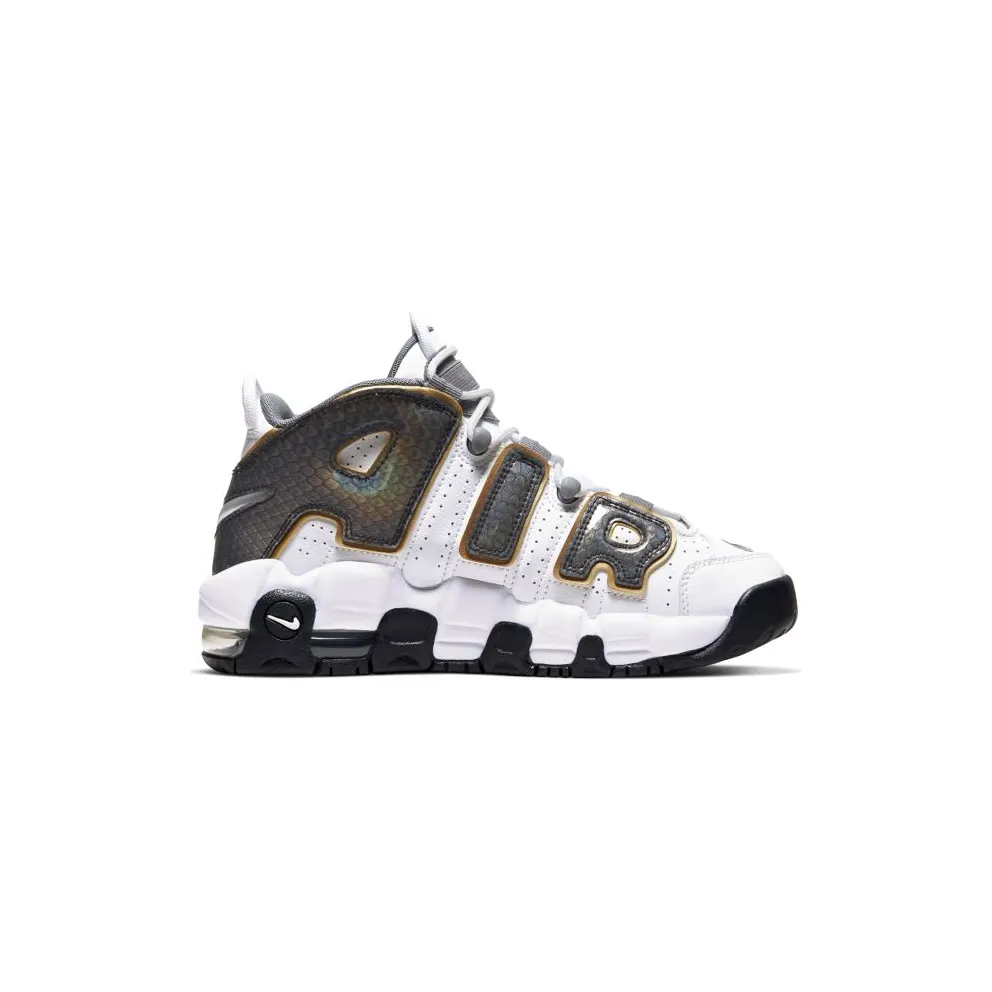 Nike Air More Uptempo White Anthracite Snakeskin (GS) White/Anthracite-Metallic Gold (CQ4583-100)