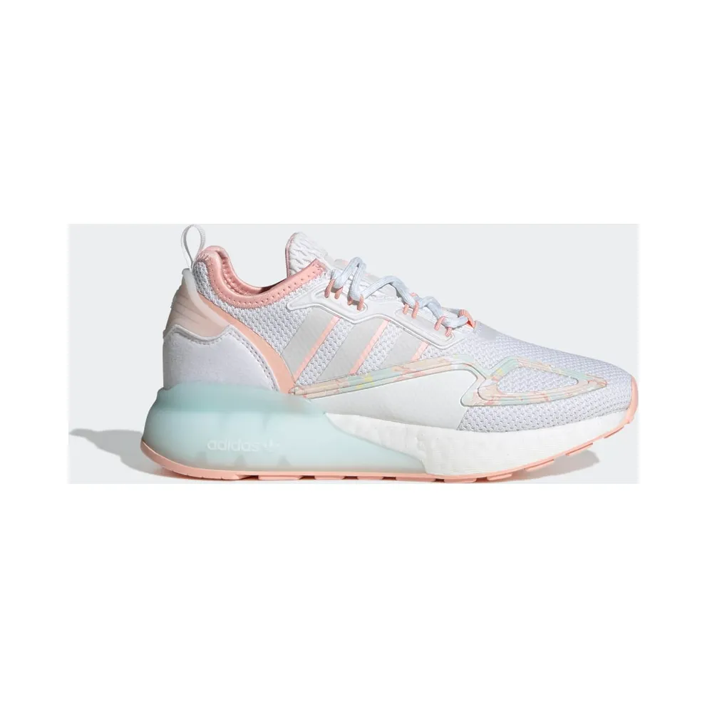 adidas ZX 2K Boost Schuh Cloud White / Cloud White / Haze Coral (GZ7456)