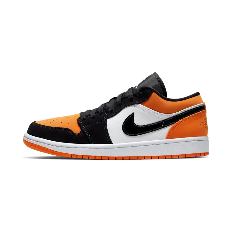 Air Jordan 1 Low Shattered Backboard “White / Starfish / Black” (553558-128)