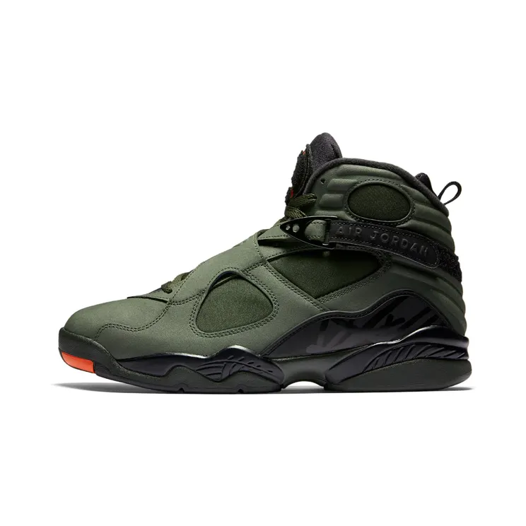Air Jordan 8 Retro Take Flight “Sequoia / Black / Dark Stucco / Max Orange” (305381-305)