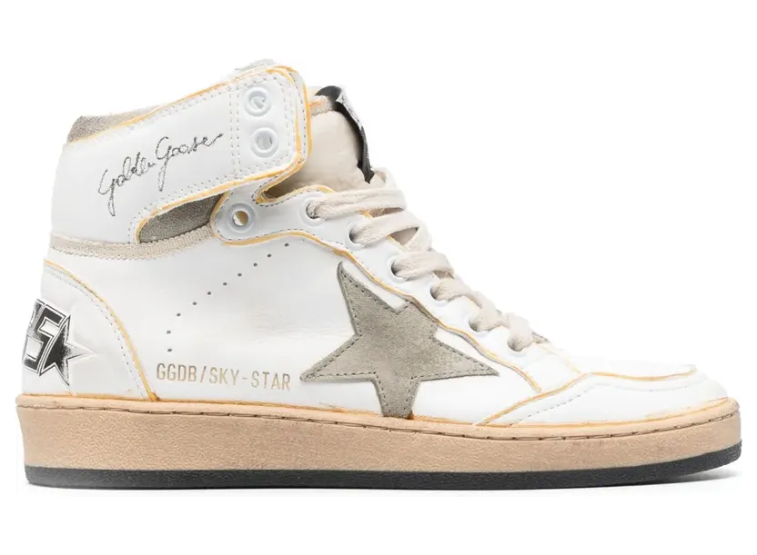 Golden Goose Sky-Star High-Top-Sneakers – Weiß (GWF00230F004089)