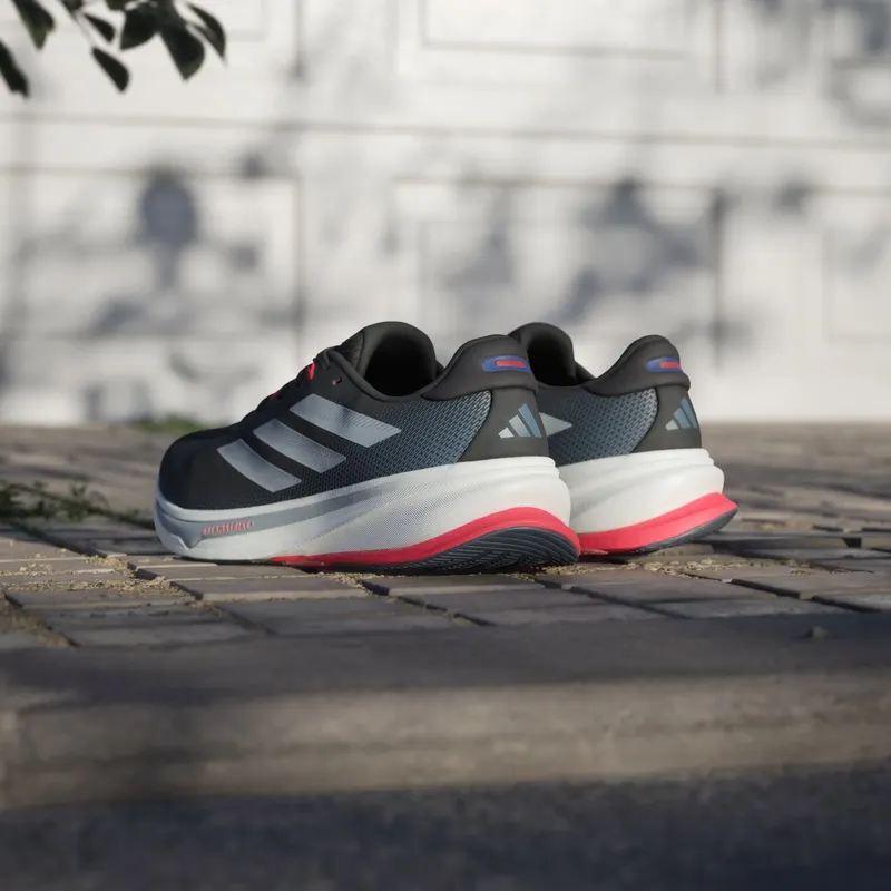 Adidas Supernova Rise 2 Running Shoes Core Black / Halo Silver / Lucid Red (JQ7699)