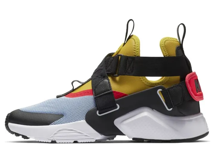Nike Air Huarache City Aluminum Bright Citron Bright Crimson (W)