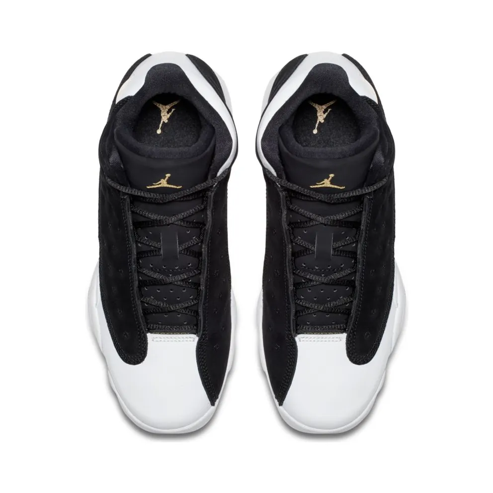 Jordan 13 Retro Black White Gum (GS) Black/Metallic Gold-White-Gum Medium Brown (439358-021)