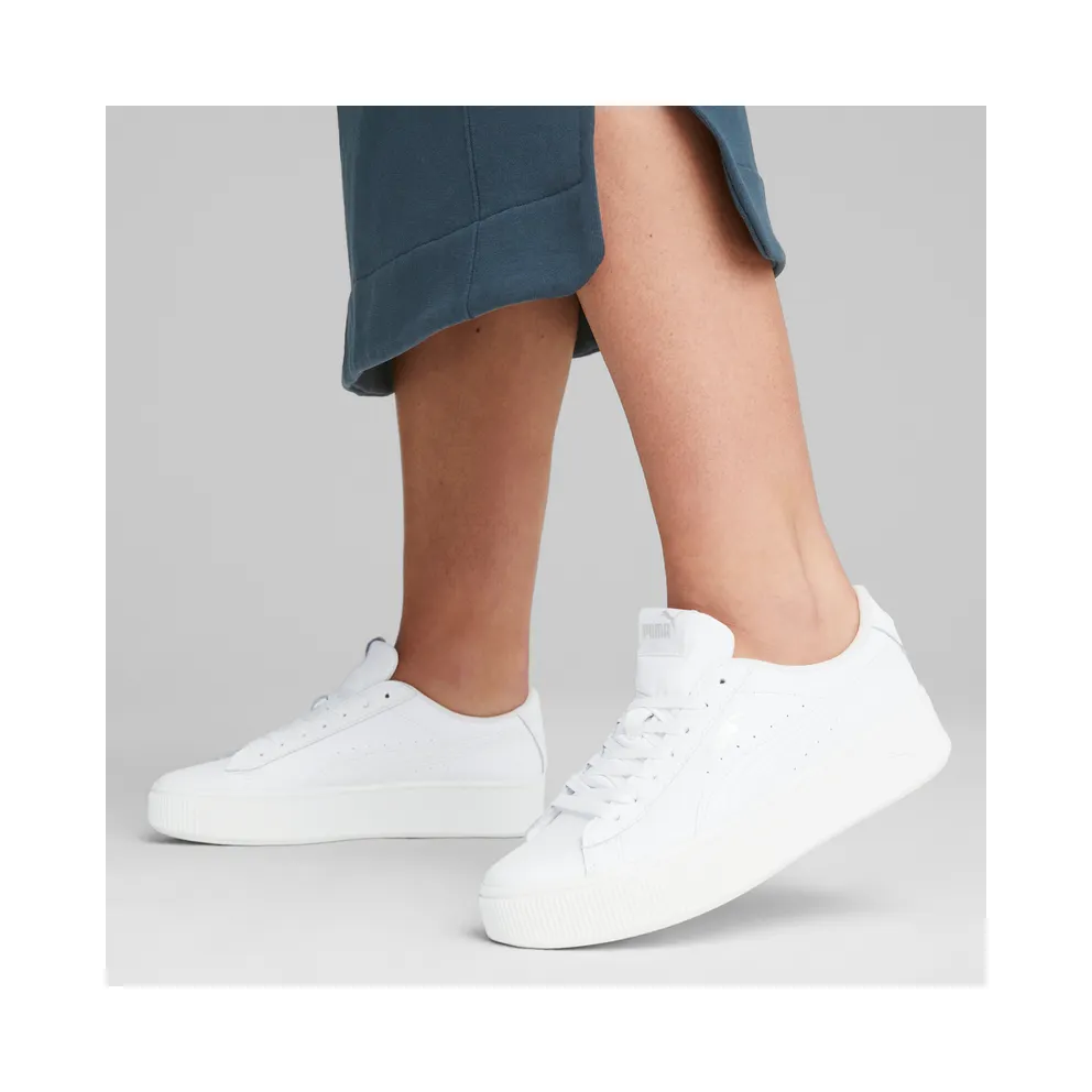 Puma Vikky Stacked “Puma White / Puma White” (369143_02)
