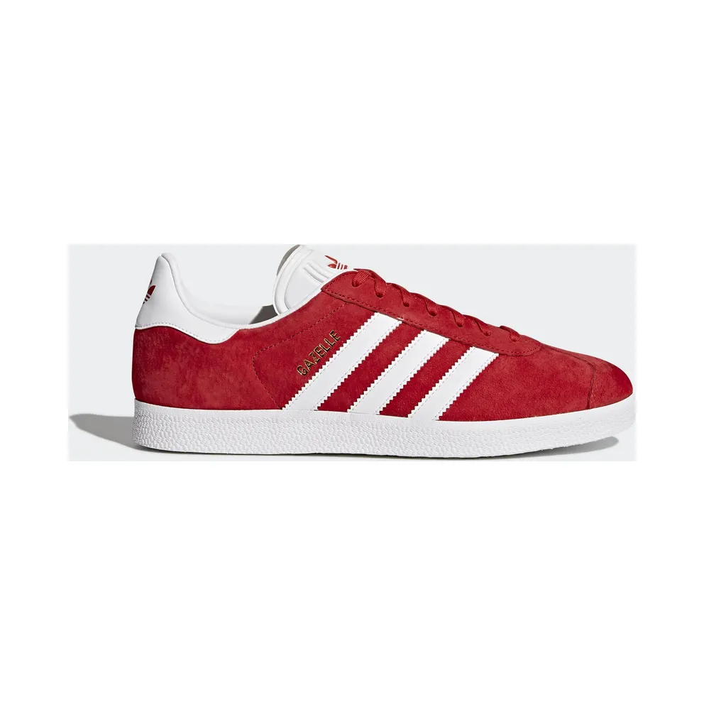 adidas Gazelle Scarlet/White/Gold Metallic (S76228)