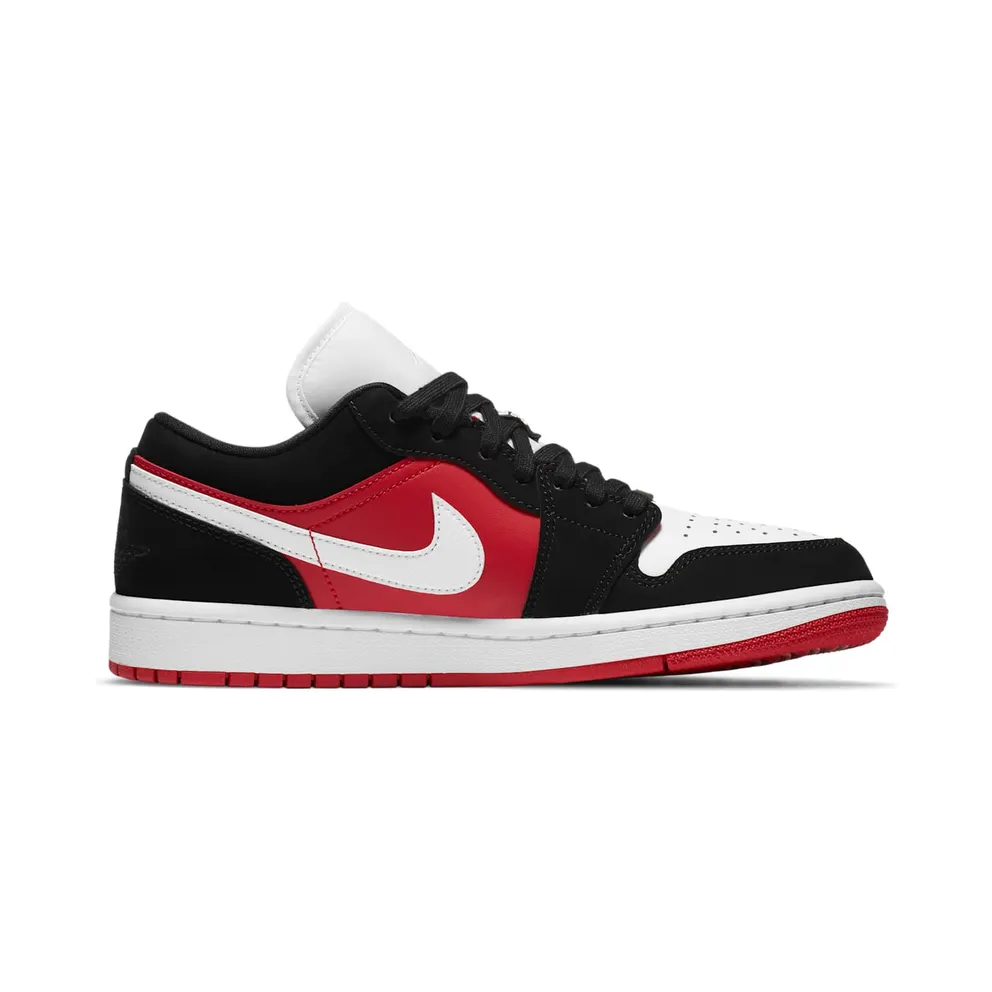 Jordan 1 Low Black White Gym Red (W) Black/White-Gym Red (DC0774-016)