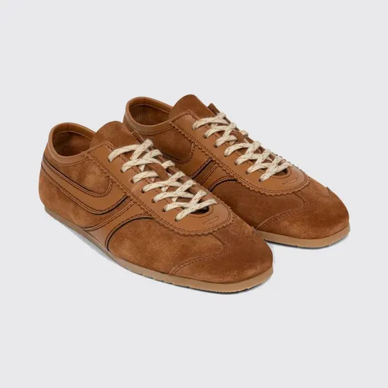 Dries Van Noten Leather Sneakers Brown (2610117220126712)