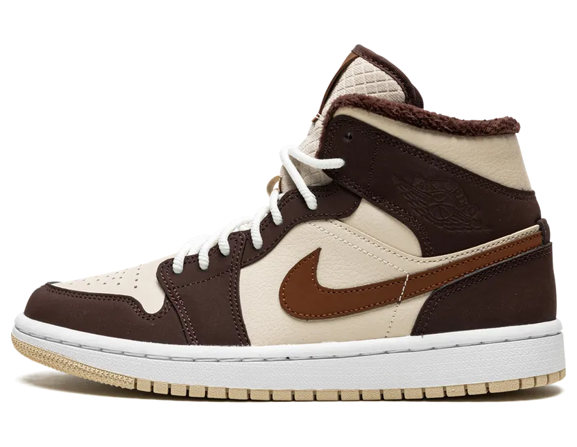 Jordan 1 Mid SE Brown Basalt Oatmeal (W) (DO6699-200)