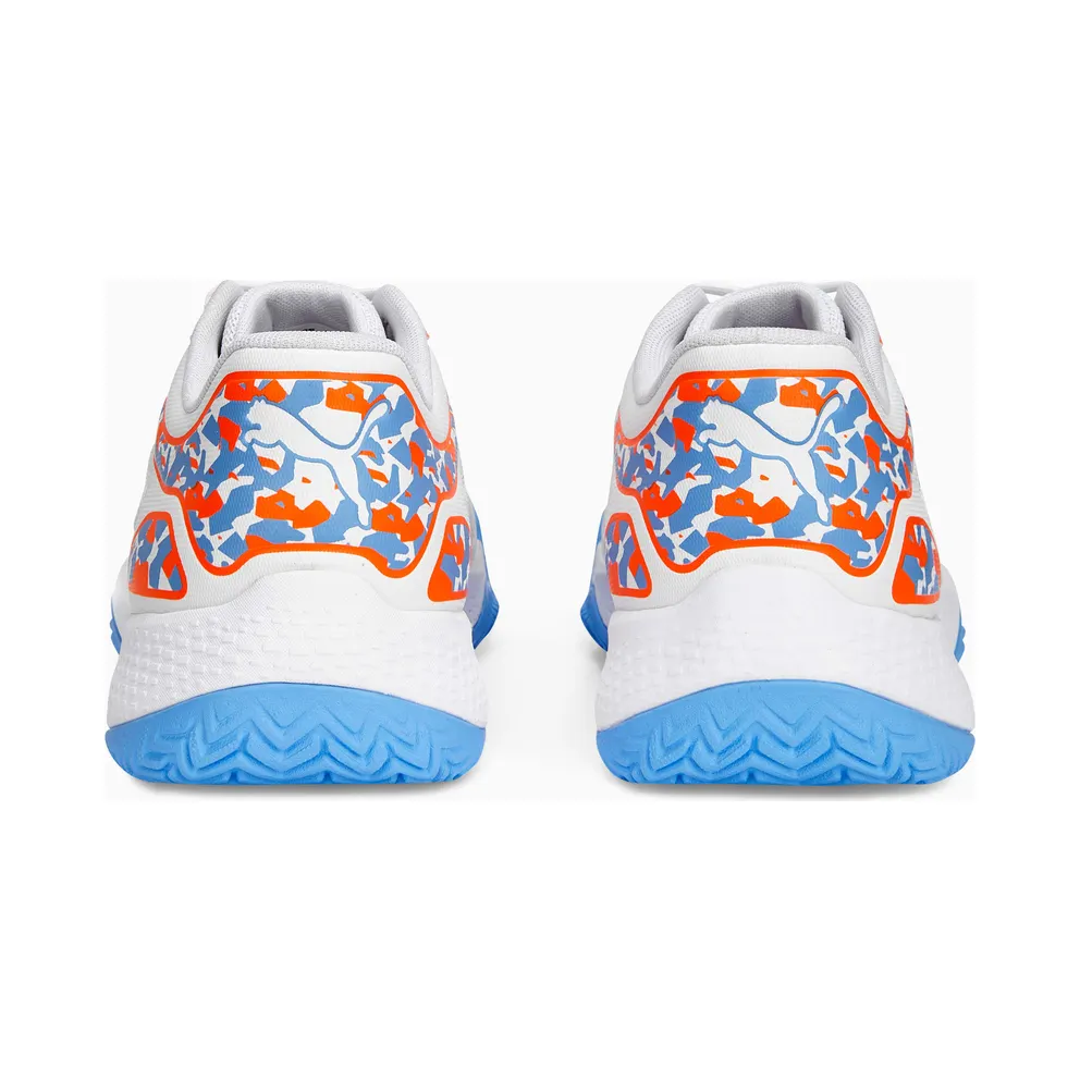 Puma Solarcourt RCT Padel Shoes White/Blue/Black (107296-02)