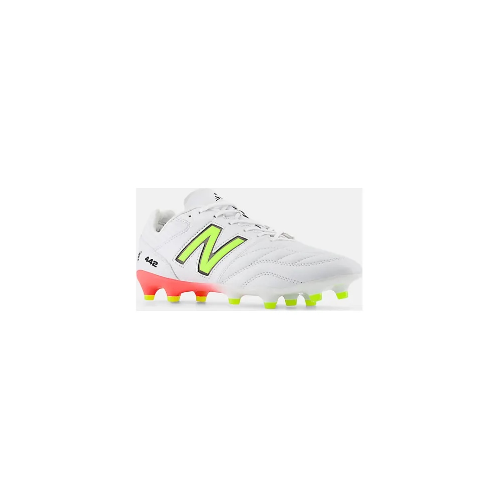 New Balance 442 Pro FG v2 White Energy Red Hi-Lite (MS41FMB2)