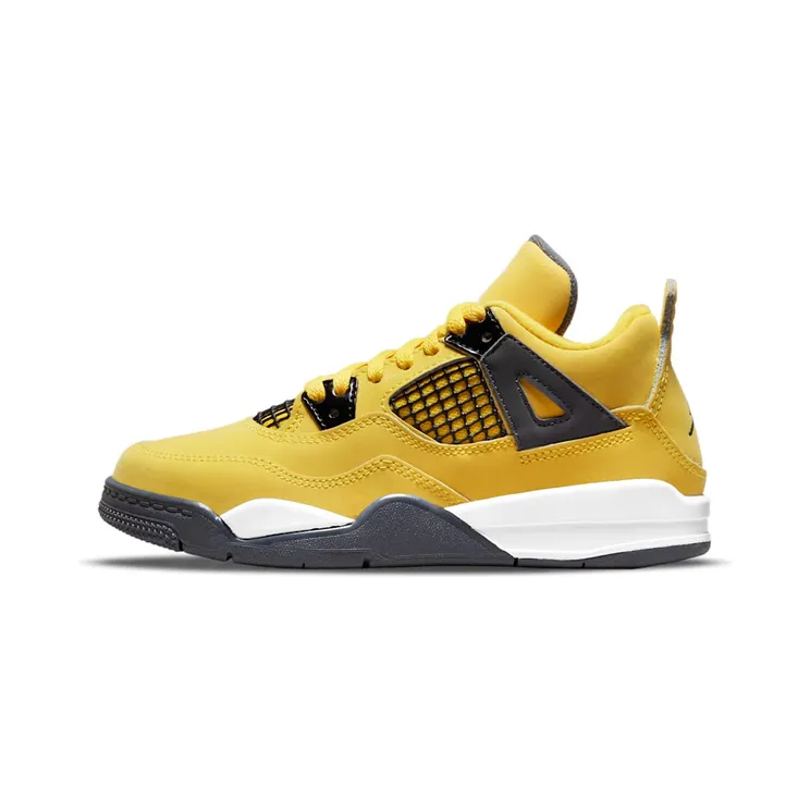 Jordan 4 Retro Lightning (2021) (PS) “Tour Yellow / White / Dark Blue Grey” (BQ7669-700)