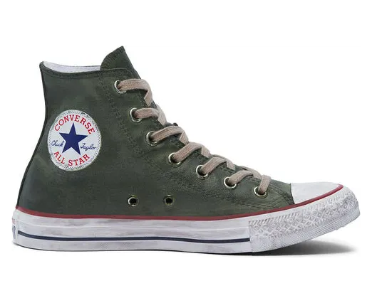 Converse Waxed Canvas Chuck Taylor All Star High Top Green Waxed (169137C)