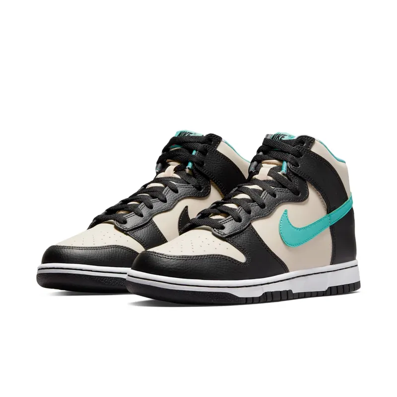 Nike Dunk High EMB Beige Black Washed Teal (DO9455-200)