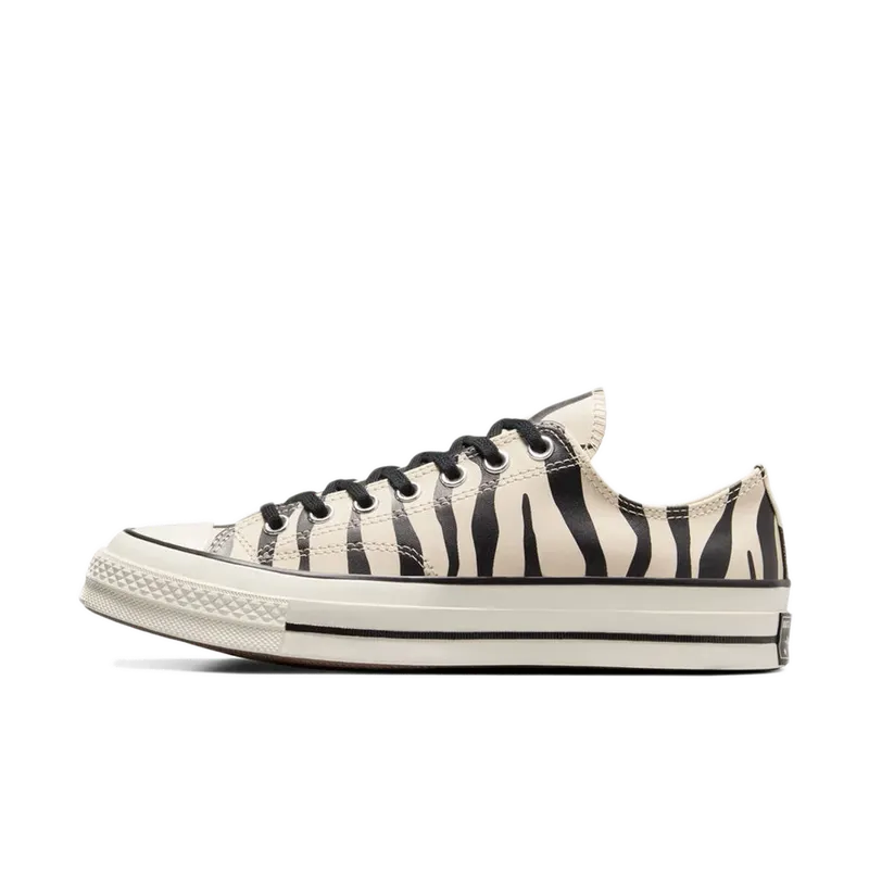 Converse Chuck 70 Glow-In-The-Dark Zebra Print Light Dune/Black/Egret (A13438C)