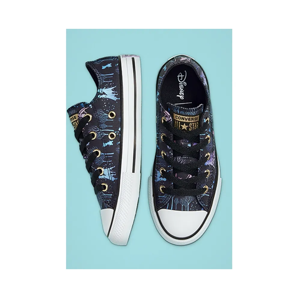 Converse Chuck Taylor All-Star Low Frozen 2 Black (PS) Black/Multi-White (367361F)