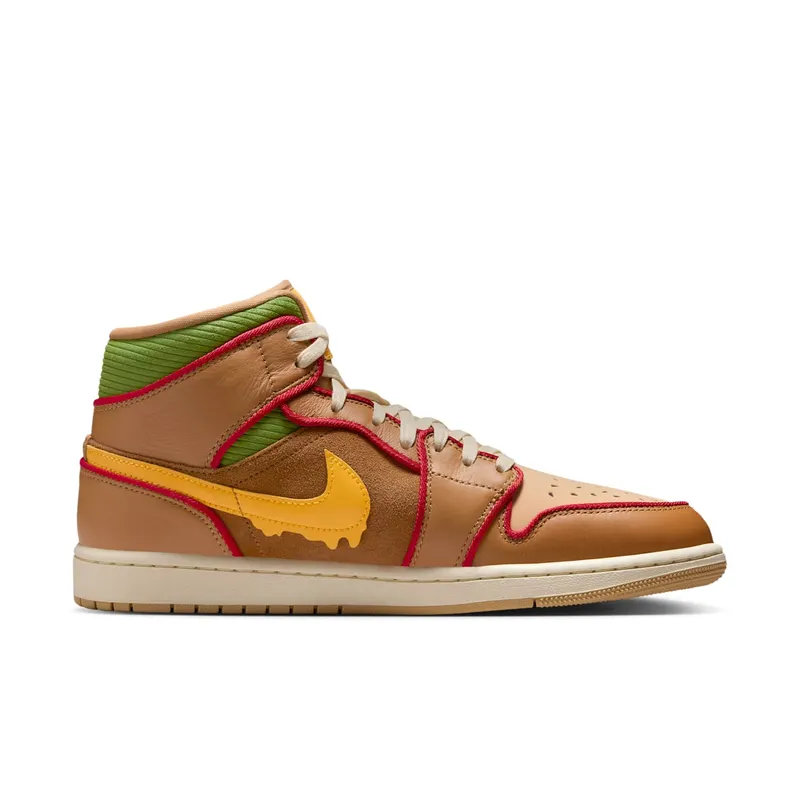 Jordan 1 Mid SE “Cheeseburger” (IB7403-224)