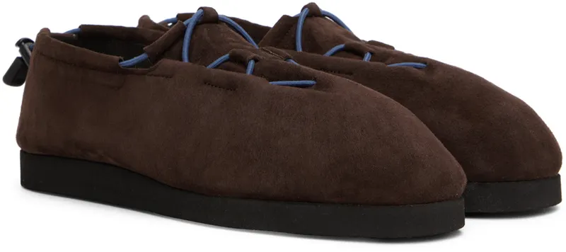 AURALEE Brown Foot The Coacher Edition Cord Sneakers (A22AS02FT-M)